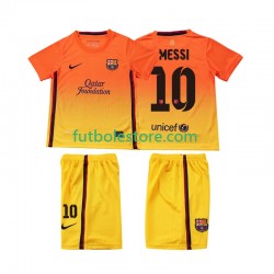 Segunda Equipación del FC Barcelona Lionel Messi 10 Retro 2012 2013 Manga Corta para Niño (Camiseta y pantalón)