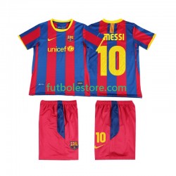 Primera Equipación del FC Barcelona Lionel Messi 10 Retro 2010 2011 Manga Corta para Niño (Camiseta y pantalón) Primera Equipación del FC Barcelona Lionel Messi 10 Retro 2010 2011 Manga Corta para Niño (Camiseta y pantalón)