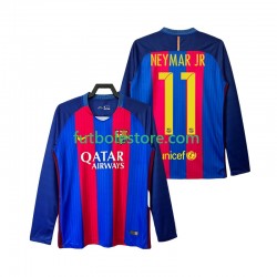 Primera Equipación del FC Barcelona Neymar JR 11 Retro 2016 2017 ML para Hombre
