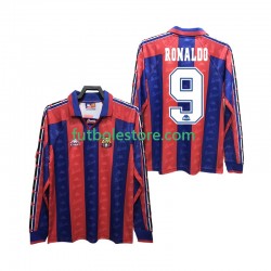 Primera Equipación del FC Barcelona RONALDO 9 Retro 1996 1997 ML para Hombre