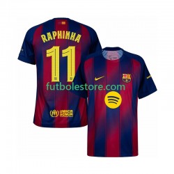 Primera Equipación del FC Barcelona Raphinha 11 Champions League 2025-2026 Manga Corta para Hombre