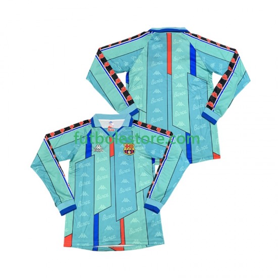 Segunda Equipación del FC Barcelona Retro 1996 1997 ML para Hombre Segunda Equipación del FC Barcelona Retro 1996 1997 ML para Hombre