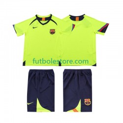Segunda Equipación del FC Barcelona Retro 2005 2006 Manga Corta para Niño (Camiseta y pantalón)