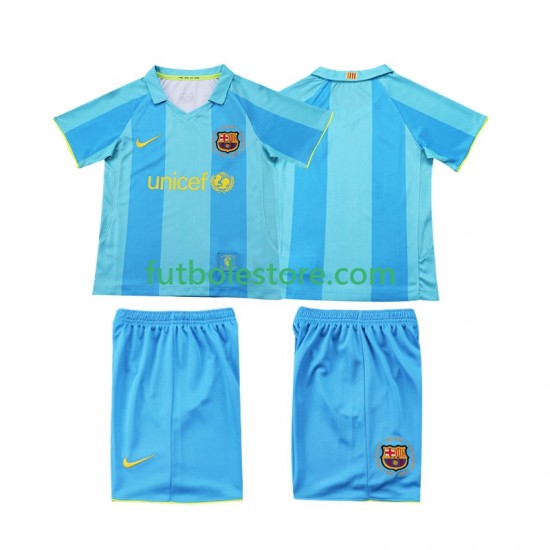 Segunda Equipación del FC Barcelona Retro 2007 2008 Manga Corta para Niño (Camiseta y pantalón) Segunda Equipación del FC Barcelona Retro 2007 2008 Manga Corta para Niño (Camiseta y pantalón)