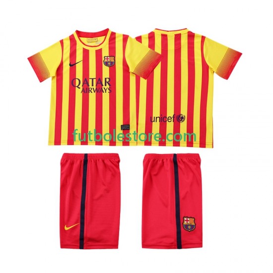 Segunda Equipación del FC Barcelona Retro 2013 2014 Manga Corta para Niño (Camiseta y pantalón) Segunda Equipación del FC Barcelona Retro 2013 2014 Manga Corta para Niño (Camiseta y pantalón)