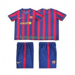 Primera Equipación del FC Barcelona Retro 2009 2010 Manga Corta para Niño (Camiseta y pantalón)