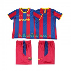 Primera Equipación del FC Barcelona Retro 2010 2011 Manga Corta para Niño (Camiseta y pantalón)