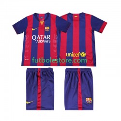 Primera Equipación del FC Barcelona Retro 2014 2015 Manga Corta para Niño (Camiseta y pantalón)