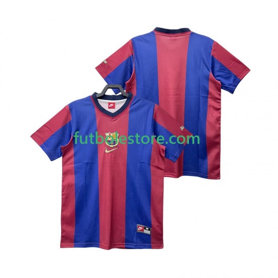 Primera Equipación del FC Barcelona Retro 1998 1999 Manga Corta para Hombre Primera Equipación del FC Barcelona Retro 1998 1999 Manga Corta para Hombre