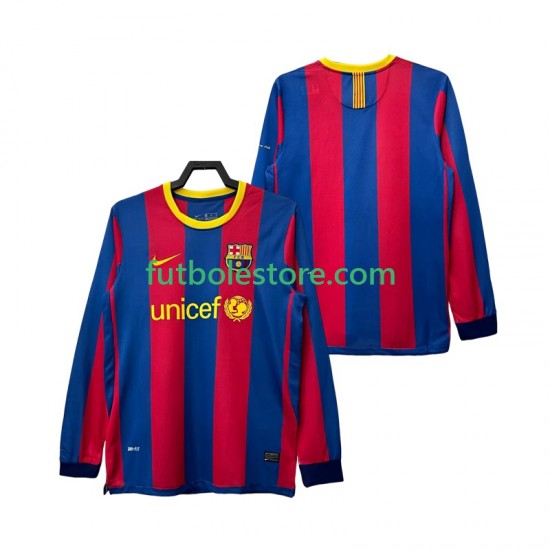 Primera Equipación del FC Barcelona Retro 2010 2011 ML para Hombre Primera Equipación del FC Barcelona Retro 2010 2011 ML para Hombre