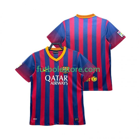 Primera Equipación del FC Barcelona Retro 2013 2014 Manga Corta para Hombre Primera Equipación del FC Barcelona Retro 2013 2014 Manga Corta para Hombre