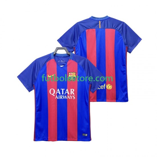 Primera Equipación del FC Barcelona Retro 2016 2017 Manga Corta para Hombre Primera Equipación del FC Barcelona Retro 2016 2017 Manga Corta para Hombre
