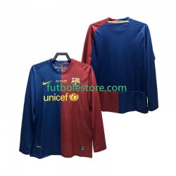Primera Equipación del FC Barcelona Retro Champions League 2008 2009 ML para Hombre