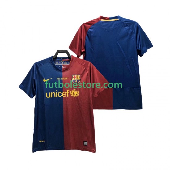 Primera Equipación del FC Barcelona Retro Champions League 2008 2009 Manga Corta para Hombre Primera Equipación del FC Barcelona Retro Champions League 2008 2009 Manga Corta para Hombre