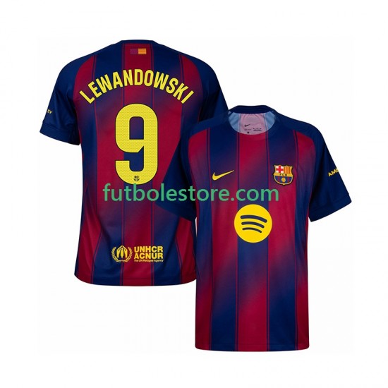 Primera Equipación del FC Barcelona Robert Lewandowski 9 2025-2026 Manga Corta para Hombre Primera Equipación del FC Barcelona Robert Lewandowski 9 2025-2026 Manga Corta para Hombre