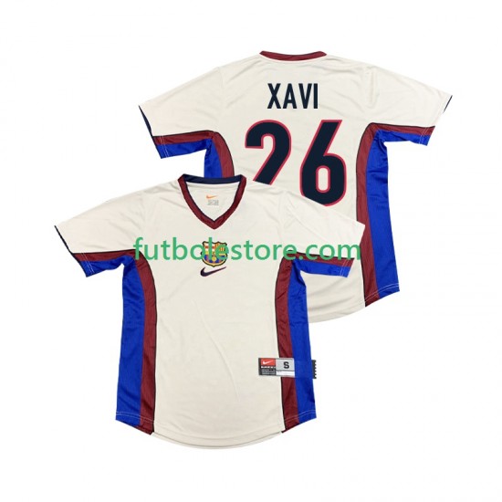 Segunda Equipación del FC Barcelona XAVI 26 Retro 1998 1999 Manga Corta para Hombre Segunda Equipación del FC Barcelona XAVI 26 Retro 1998 1999 Manga Corta para Hombre
