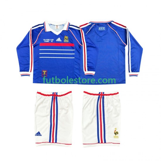 Primera Equipación del Francia Retro 1998 ML para Niño (Camiseta y pantalón) Primera Equipación del Francia Retro 1998 ML para Niño (Camiseta y pantalón)