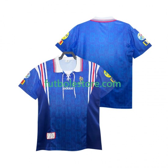 Primera Equipación del Francia Retro 1996 Manga Corta para Hombre Primera Equipación del Francia Retro 1996 Manga Corta para Hombre
