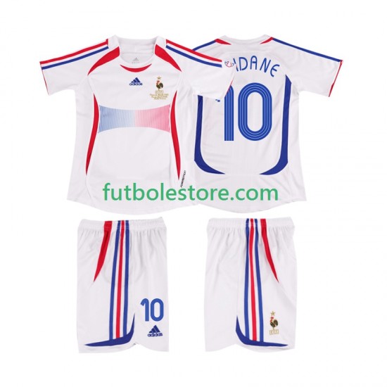 Segunda Equipación del Francia ZIDANE 10 Retro 2006 Manga Corta para Niño (Camiseta y pantalón) Segunda Equipación del Francia ZIDANE 10 Retro 2006 Manga Corta para Niño (Camiseta y pantalón)