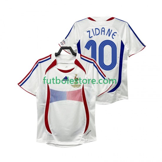 Segunda Equipación del Francia ZIDANE 10 Retro 2006 Manga Corta para Hombre Segunda Equipación del Francia ZIDANE 10 Retro 2006 Manga Corta para Hombre