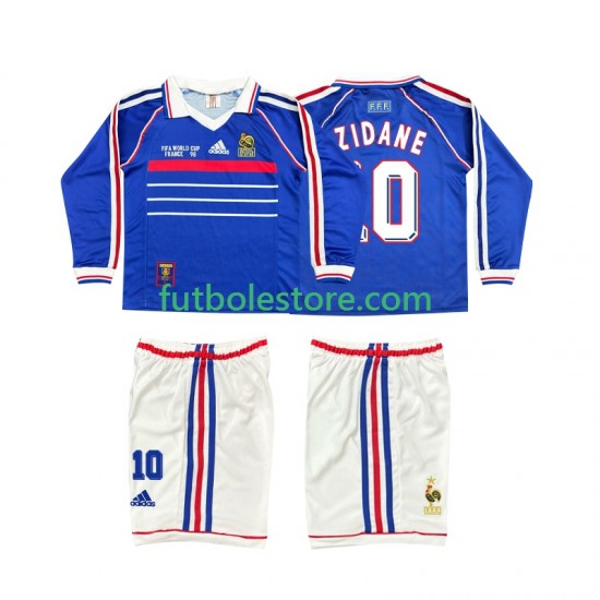Primera Equipación del Francia ZINANE 10 Retro 1998 ML para Niño (Camiseta y pantalón) Primera Equipación del Francia ZINANE 10 Retro 1998 ML para Niño (Camiseta y pantalón)