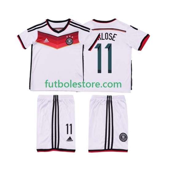 Primera Equipación del Alemania KLOSE 11 Retro 2014 Manga Corta para Niño (Camiseta y pantalón) Primera Equipación del Alemania KLOSE 11 Retro 2014 Manga Corta para Niño (Camiseta y pantalón)