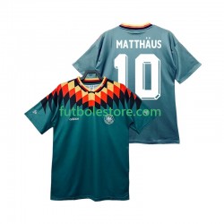 Segunda Equipación del Alemania MATTHAUS 10 Retro 1994 Manga Corta para Hombre