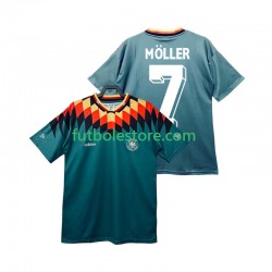 Segunda Equipación del Alemania MOLLER 7 Retro 1994 Manga Corta para Hombre