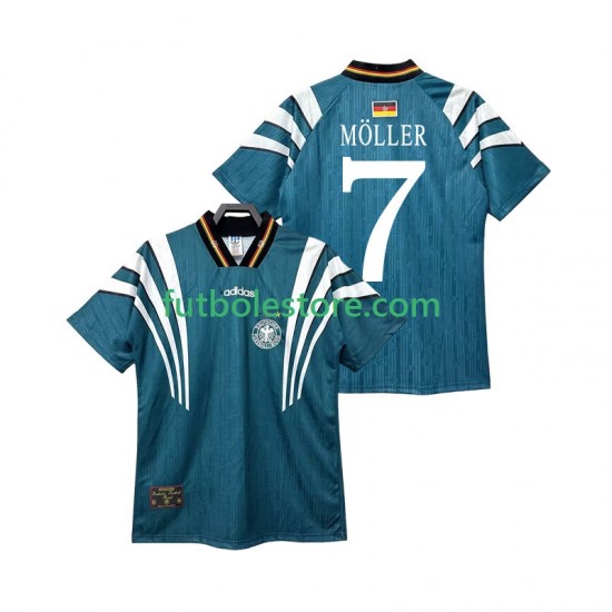 Segunda Equipación del Alemania MOLLER 7 Retro 1996 Manga Corta para Hombre Segunda Equipación del Alemania MOLLER 7 Retro 1996 Manga Corta para Hombre
