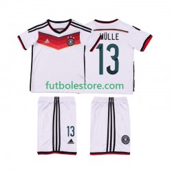 Primera Equipación del Alemania MULLER 13 Retro 2014 Manga Corta para Niño (Camiseta y pantalón) Primera Equipación del Alemania MULLER 13 Retro 2014 Manga Corta para Niño (Camiseta y pantalón)