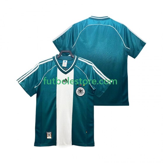 Segunda Equipación del Alemania Retro 1998 Manga Corta para Hombre