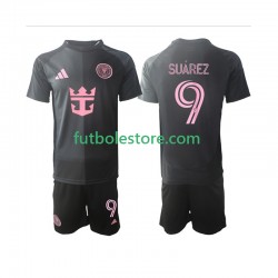 Segunda Equipación del Inter Miami Luis Suarez 9 2025 Manga Corta para Niño (Camiseta y pantalón)
