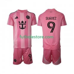Primera Equipación del Inter Miami Luis Suarez 9 2025 Manga Corta para Niño (Camiseta y pantalón)