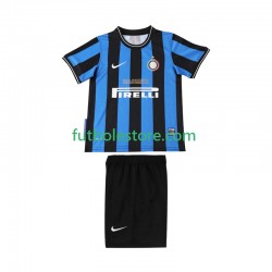 Primera Equipación del Inter Milan Retro 2009 2010 Manga Corta para Niño (Camiseta y pantalón)