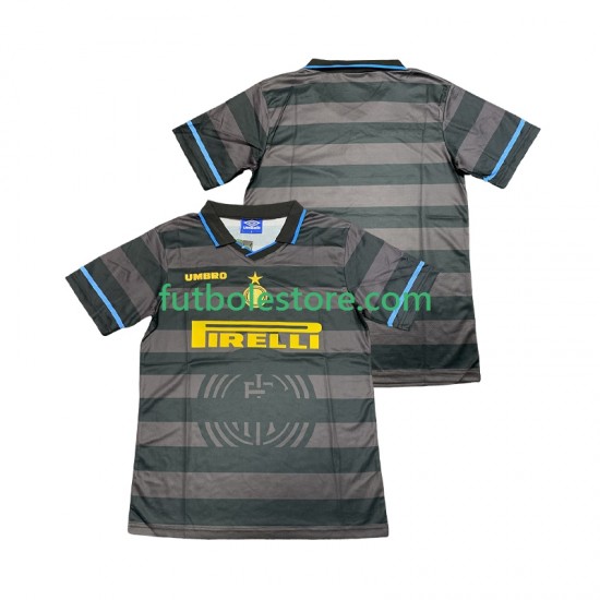 Tercera Equipación del Inter Milan Retro 1997 1998 Manga Corta para Hombre
