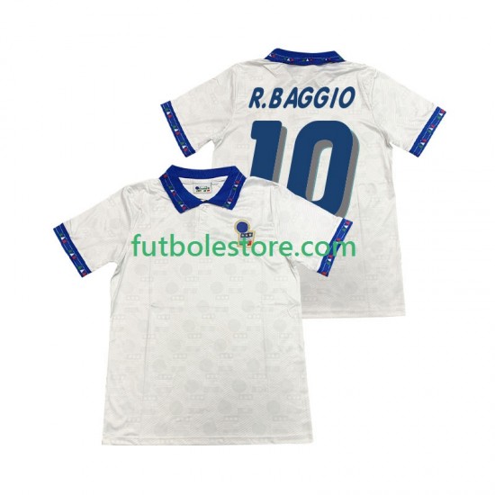 Segunda Equipación del Italia Roberto Baggio 10 Retro 1994 Manga Corta para Hombre Segunda Equipación del Italia Roberto Baggio 10 Retro 1994 Manga Corta para Hombre