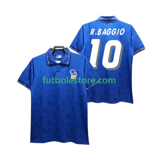 Primera Equipación del Italia Roberto Baggio 10 Retro 1994 Manga Corta para Hombre Primera Equipación del Italia Roberto Baggio 10 Retro 1994 Manga Corta para Hombre