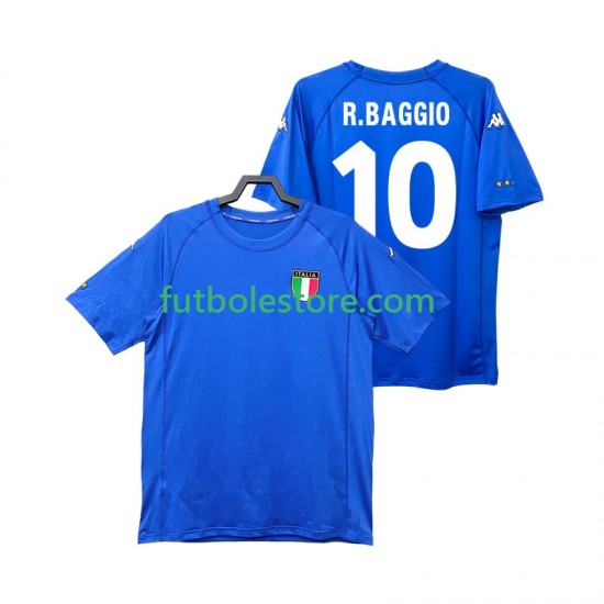 Primera Equipación del Italia Roberto Baggio 10 Retro 2000 Manga Corta para Hombre Primera Equipación del Italia Roberto Baggio 10 Retro 2000 Manga Corta para Hombre