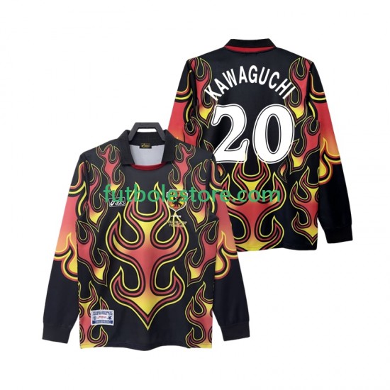 Primera Equipación del Japón Portero KAWAGUGHI 20 Retro 1998 ML para Hombre Primera Equipación del Japón Portero KAWAGUGHI 20 Retro 1998 ML para Hombre