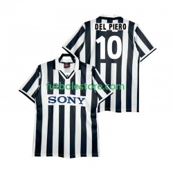Primera Equipación del Juventus DEL PIERO 10 Retro 1995 1996 Manga Corta para Hombre