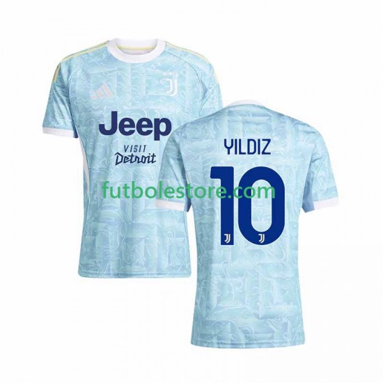 Segunda Equipación del Juventus Kenan Yildiz 10 2025-2026 Manga Corta para Hombre Segunda Equipación del Juventus Kenan Yildiz 10 2025-2026 Manga Corta para Hombre