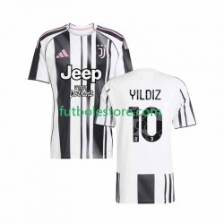 Primera Equipación del Juventus Kenan Yildiz 10 2025-2026 Manga Corta para Hombre