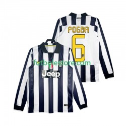 Primera Equipación del Juventus Pogba 6 Retro 2014 2015 ML para Hombre