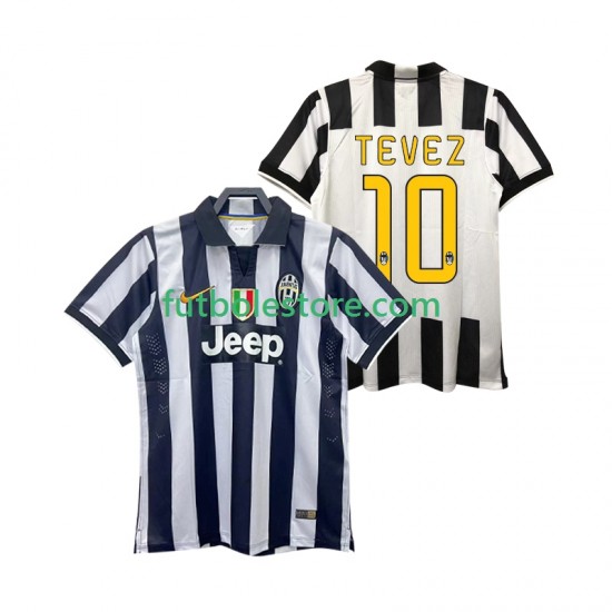 Primera Equipación del Juventus TEVEZ 10 Retro 2014 2015 Manga Corta para Hombre Primera Equipación del Juventus TEVEZ 10 Retro 2014 2015 Manga Corta para Hombre
