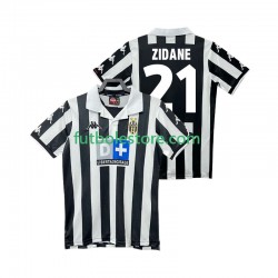 Primera Equipación del Juventus ZIDANE 21 Retro 1999 2000 Manga Corta para Hombre