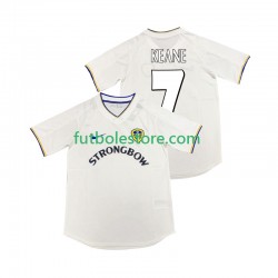 Primera Equipación del Leeds United KEANE 7 Retro 2000 2001 Manga Corta para Hombre