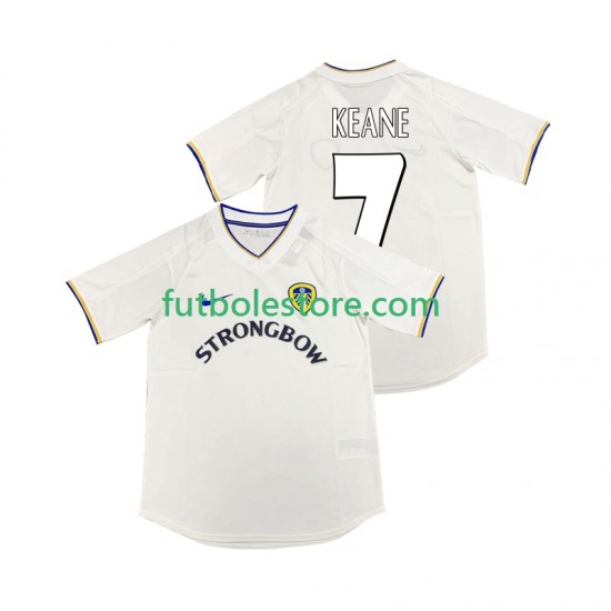 Primera Equipación del Leeds United KEANE 7 Retro 2000 2001 Manga Corta para Hombre Primera Equipación del Leeds United KEANE 7 Retro 2000 2001 Manga Corta para Hombre