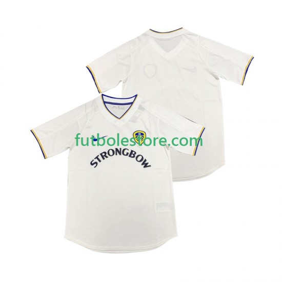 Primera Equipación del Leeds United Retro 2000 2001 Manga Corta para Hombre Primera Equipación del Leeds United Retro 2000 2001 Manga Corta para Hombre