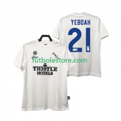 Primera Equipación del Leeds United YEBOAH 21 Retro 1995 1996 Manga Corta para Hombre