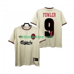 Segunda Equipación del Liverpool FOWLER 9 Retro 1996 1997 Manga Corta para Hombre